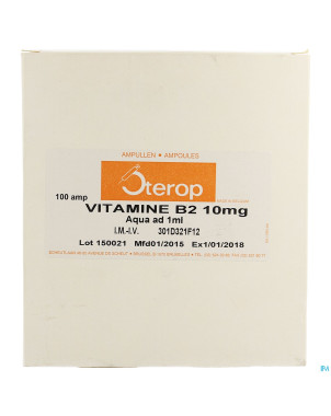 Vit b2 im/iv amp 100 x  10mg/1ml