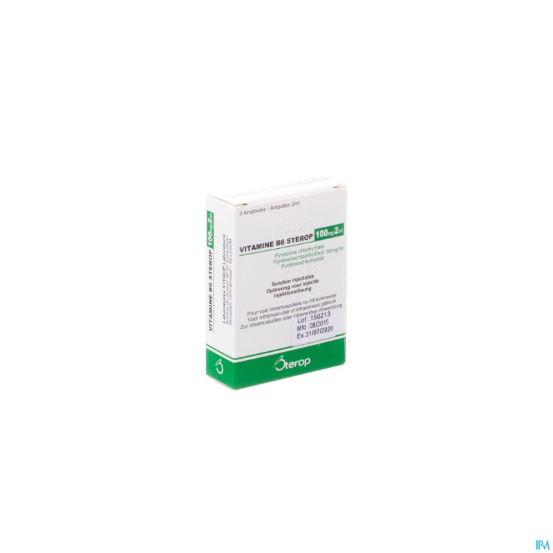 Vit b6 im/iv amp   3 x 100mg/2ml