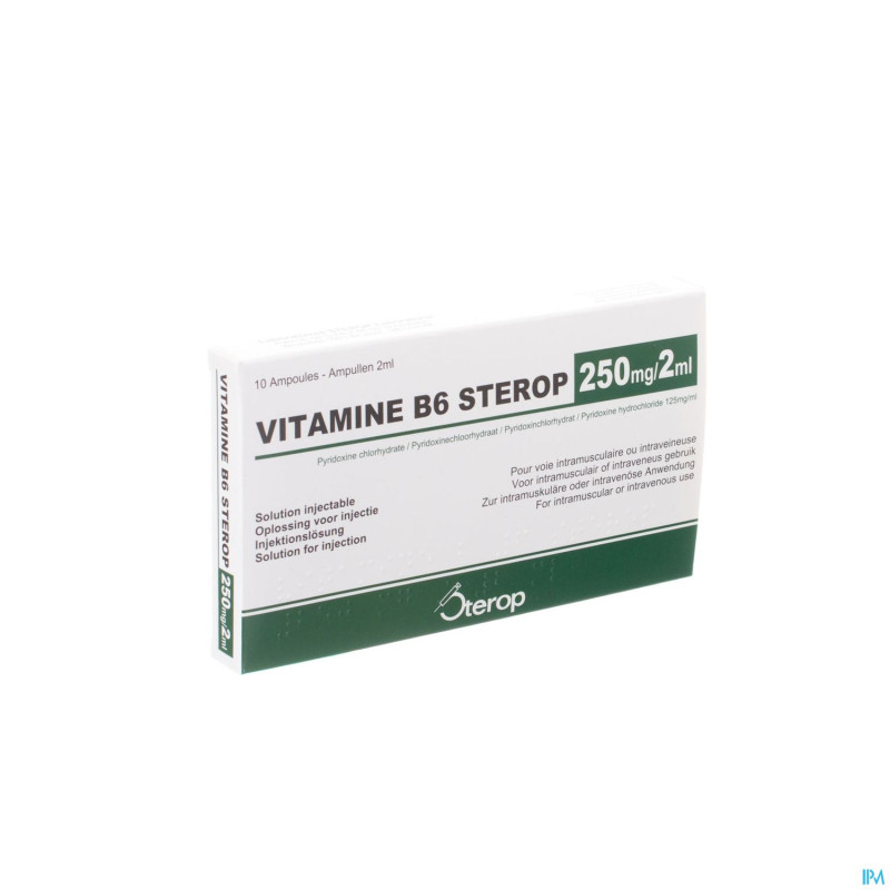 Vit b6 im/iv amp  10 x 250mg/2ml