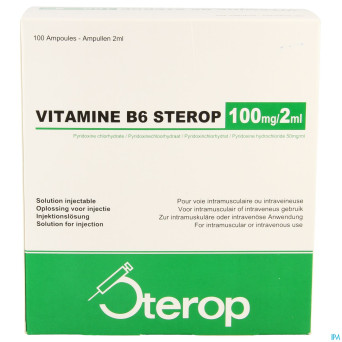 Vit b6 im/iv amp 100 x 100mg/2ml