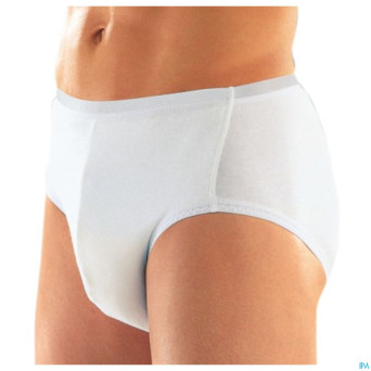 Suprima 1242 slip tricot co/pes/pu homme blanc t5