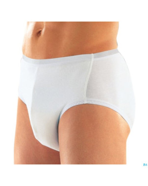 Suprima 1242 slip tricot co/pes/pu homme blanc t5