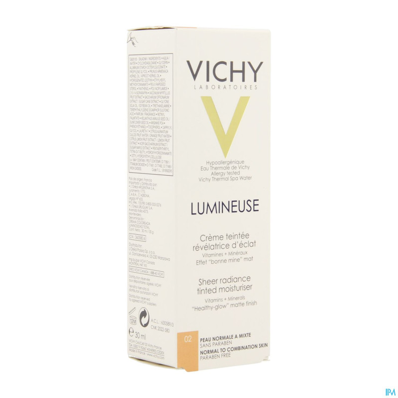 Vichy fdt lumineuse pn/pm peche 30ml