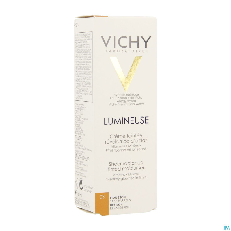 Vichy fdt lumineuse ps dore 30ml
