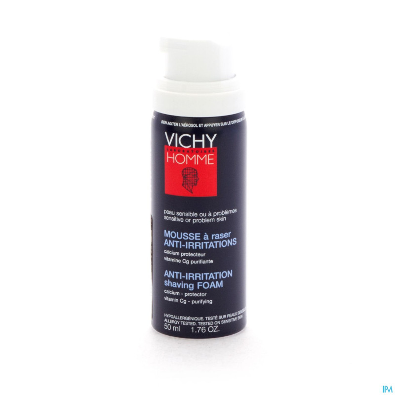 Vichy homme mousse a raser anti irrit. travel 50ml