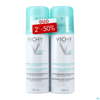 Vichy deo transp. intense aerosol 24h duo 2x125ml