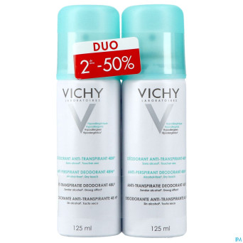 Vichy deo transp. intense aerosol 24h duo 2x125ml
