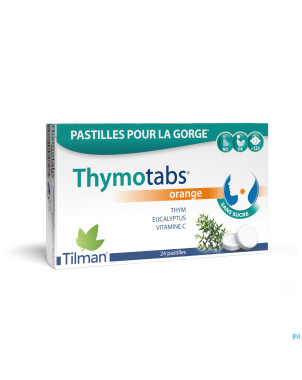 Thymo tabs orange   past a sucer 24