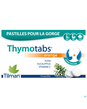 Thymo tabs orange   past a sucer 24