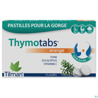 Thymo tabs orange   past a sucer 24