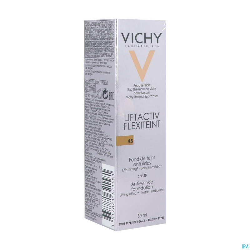 Vichy fdt flexilift teint a/rides 45 gold    30ml