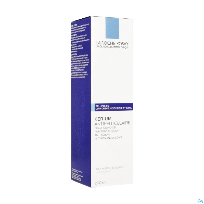 Lrp kerium shampoo gel antipelliculaire pg  200ml