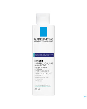 Lrp kerium shampoo gel antipelliculaire pg  200ml