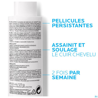 Lrp kerium ds shampoo  antipell intensif    125ml