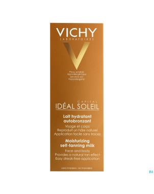 Vichy cap sol lait auto bronz visage&corps   100ml