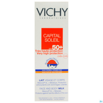 Vichy cap sol ip50+ lait enfant peau sens. 100ml