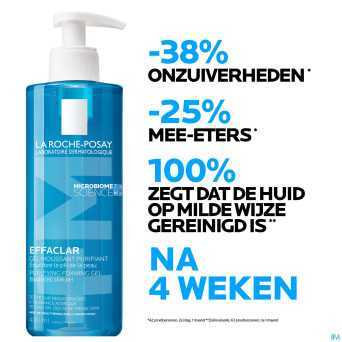 Lrp effaclar gel moussant purifiant 400ml
