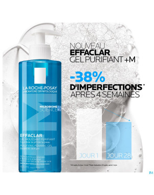 Lrp effaclar gel moussant purifiant 400ml