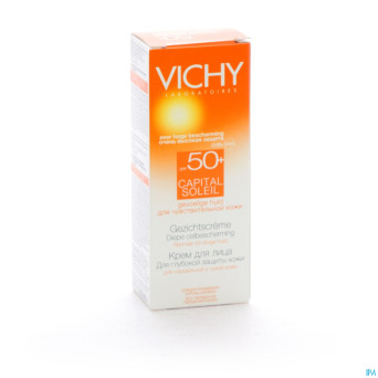 Vichy cap sol ip50+ creme visage peau sens 50ml