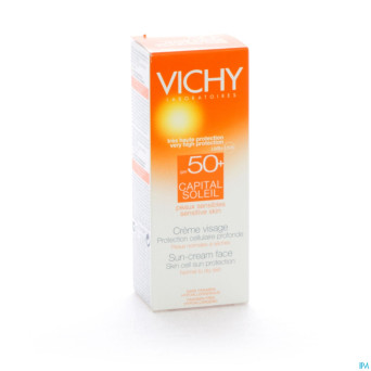 Vichy cap sol ip50+ creme visage peau sens 50ml