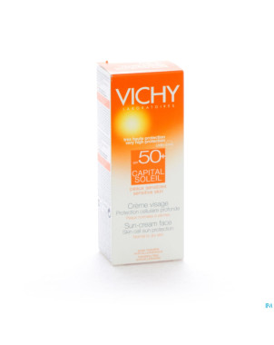 Vichy cap sol ip50+ creme visage peau sens 50ml