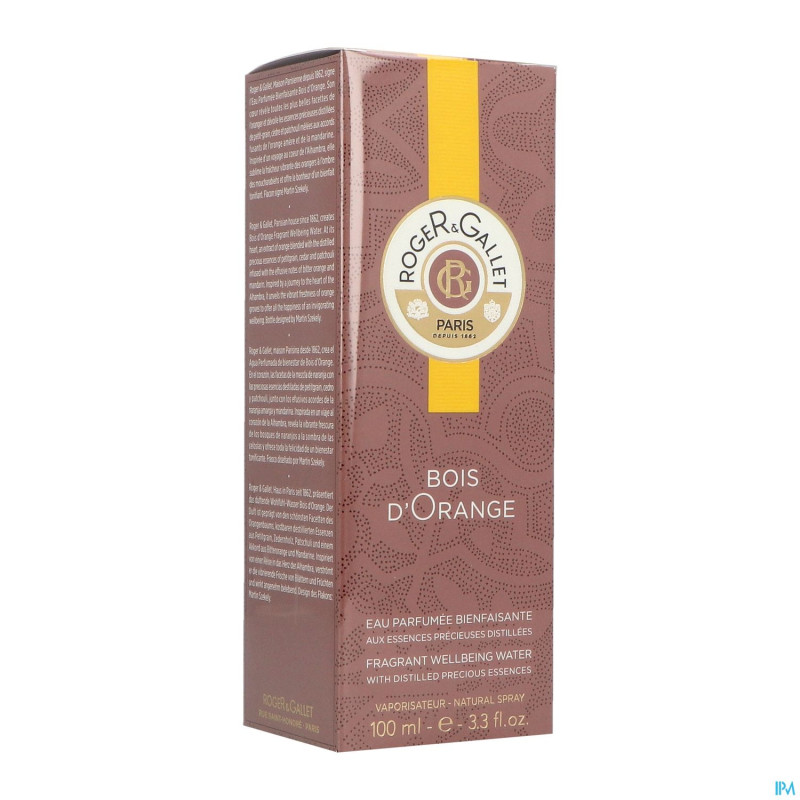 Roger&gallet bois orange eau douce parf vapo 100ml