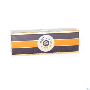 Roger&gallet coffret bois orange savon    3x100g