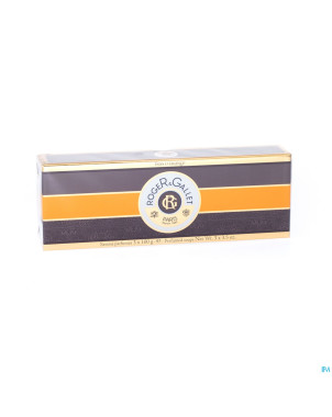 Roger&gallet coffret bois orange savon    3x100g