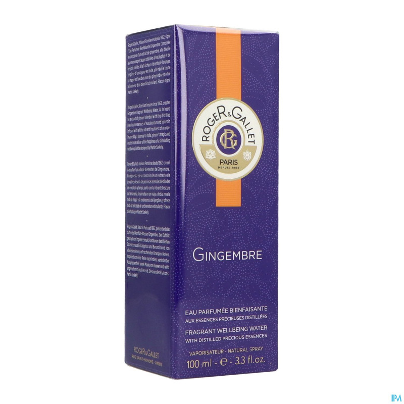 Roger&gallet gingembre eau fraiche parf vapo 100ml