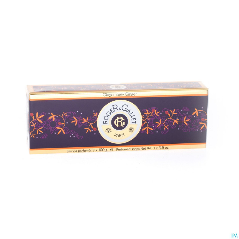 Roger&gallet coffret gingembre soap    3x100g