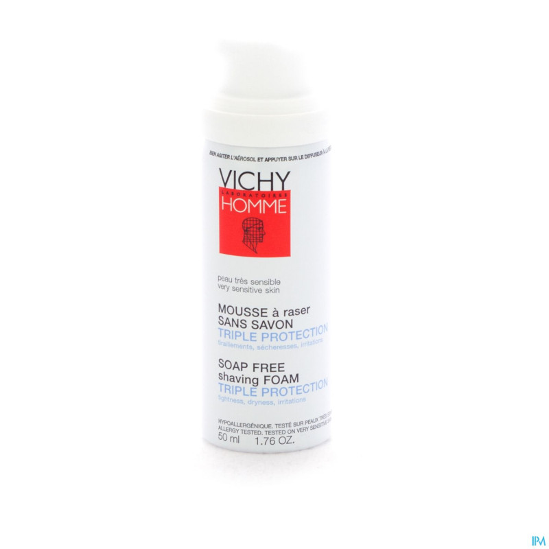 Vichy homme mousse a raser s/savon travel 50ml