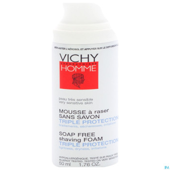 Vichy homme mousse a raser s/savon travel 50ml