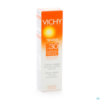 Vichy cap sol ip30 cr visage peau sens 30ml