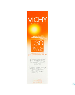 Vichy cap sol ip30 cr visage peau sens 30ml