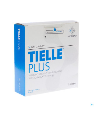 Tielle plus pans ster hydrocel.11x11cm 10 mtp501de