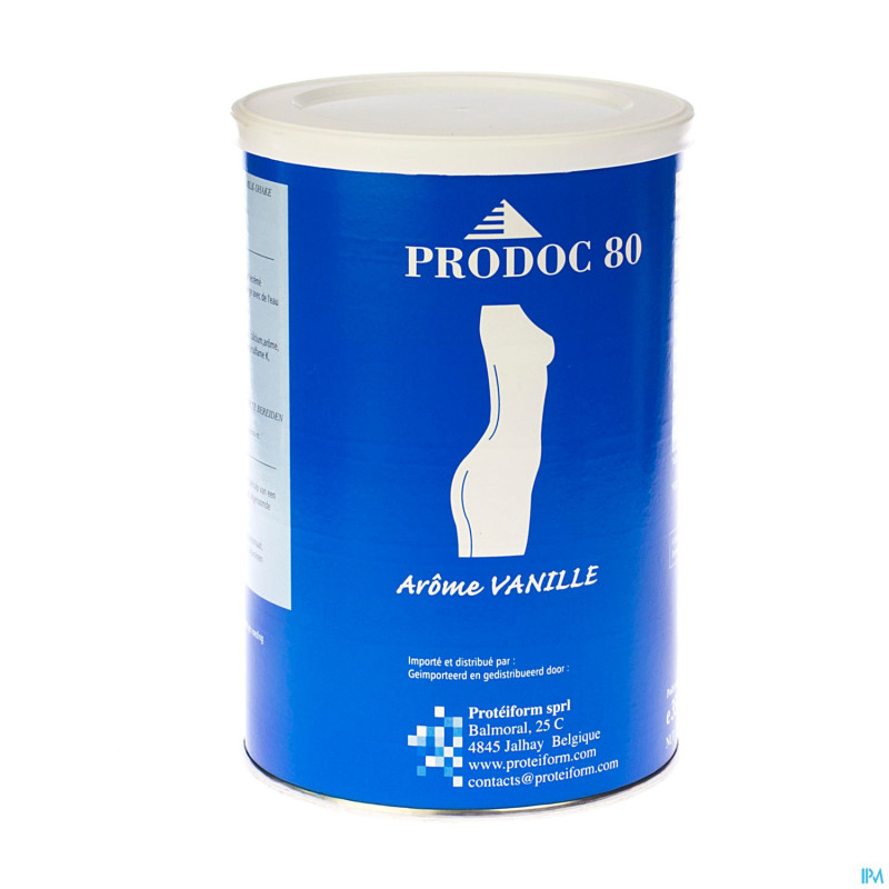 Prodoc 80 poudre milk-shake vanille   350g