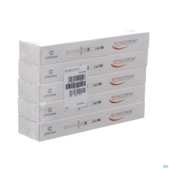 Synocrom sol ster inj.intra artic. seringue  5x2ml