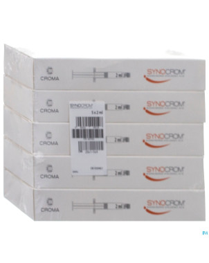Synocrom sol ster inj.intra artic. seringue  5x2ml