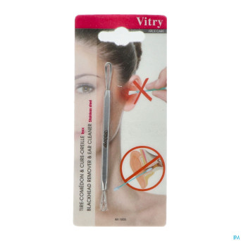 Vitry tire-comedons inox double    1072s