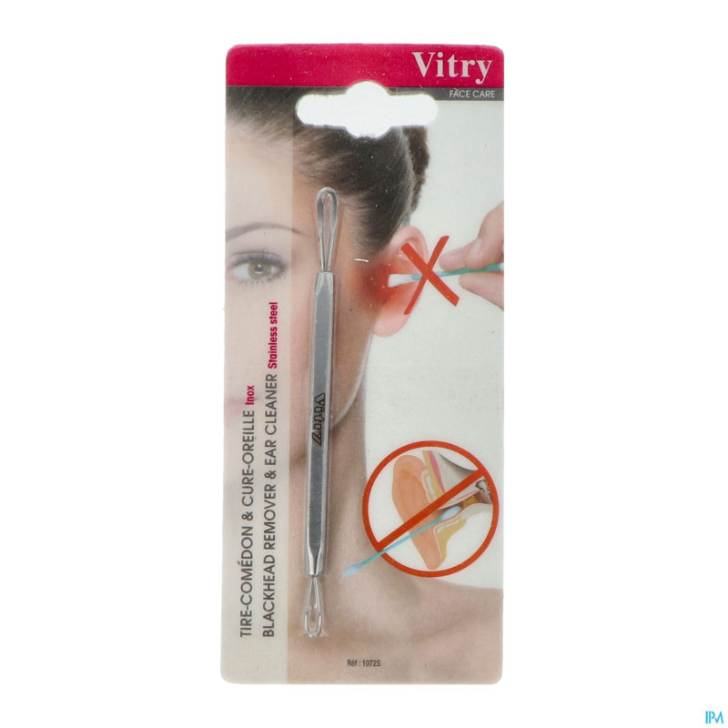 Vitry tire-comedons inox double    1072s