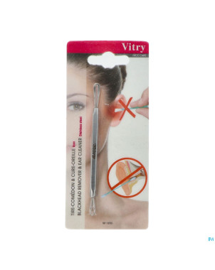 Vitry tire-comedons inox double    1072s