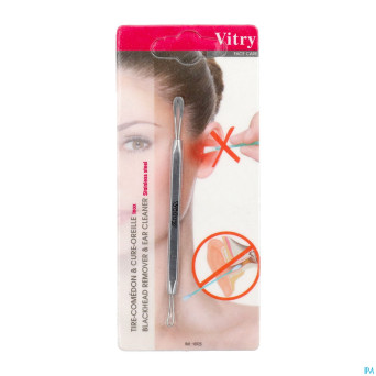Vitry tire-comedons inox double    1072s