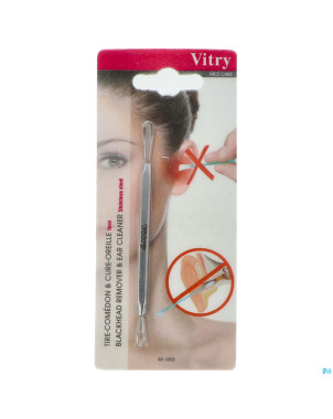 Vitry tire-comedons inox double    1072s