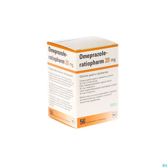 Omeprazole ratiopharm caps 56 x 20 mg