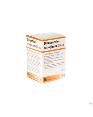 Omeprazole ratiopharm caps 56 x 20 mg