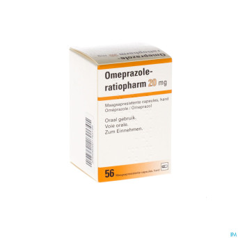 Omeprazole ratiopharm caps 56 x 20 mg
