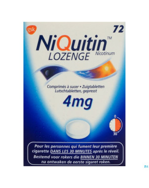 Niquitin lozenge comp a sucer 72 x 4 mg
