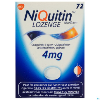 Niquitin lozenge comp a sucer 72 x 4 mg
