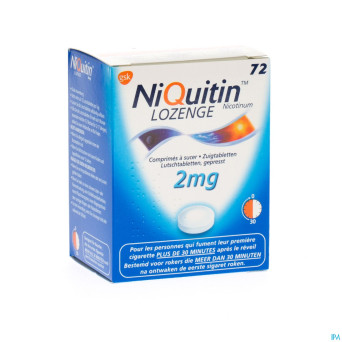 Niquitin lozenge comp a sucer 72 x 2 mg