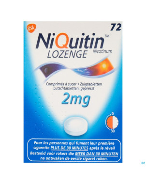 Niquitin lozenge comp a sucer 72 x 2 mg